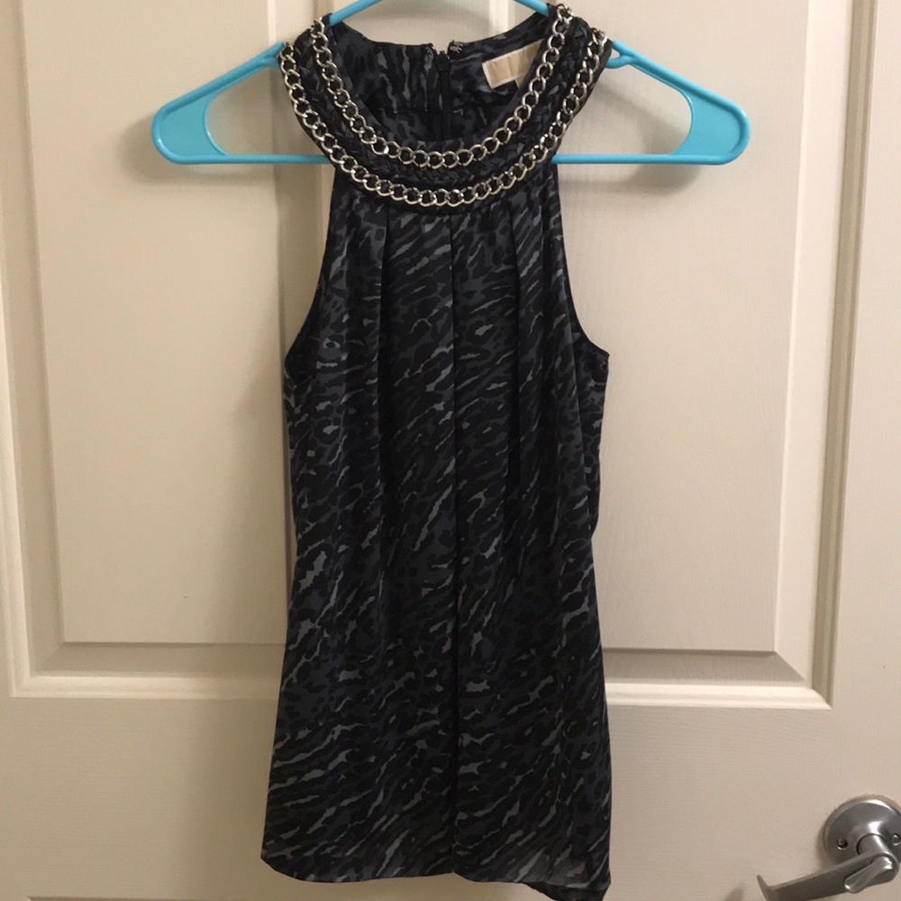 Leopard Print Michael Kors Halter Tank Top